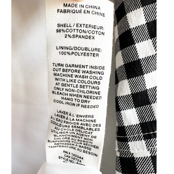 Avec Les Filles Black and White Gingham Midi Dress Size 10 Vintage Inspo Retro - Picture 10 of 11